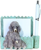 Silver Poodle Notepad - E&S Imports