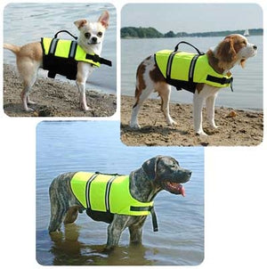 Neon Yellow Doggy Life Jacket