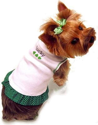 St. Patrick's Day Dog Dress
