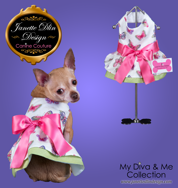 Butterfly Breeze Dress - Janette Dlin Design - Dog Dress