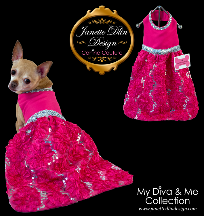 Fuchsia Glow Evening Dress - Janette Dlin Design