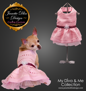 Ariel's Sparkling Pink Dress - Janette Dlin Design