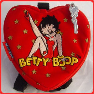 Betty Boop Heart-Shaped Backpack (01) - Betty Boop Canine Couture