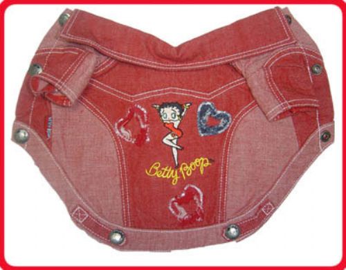 Betty Boop Red Denim Jacket - Betty Boop Dog Clothes