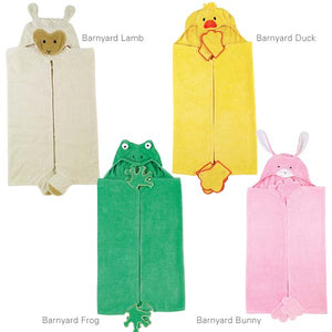 Casual Canine Cotton Barnyard Friends Hooded Dog Towel