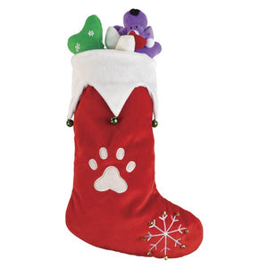 Jingle Bell Stocking - Plush Puppies