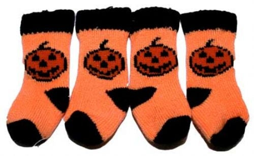 Pumpkin Dog Socks