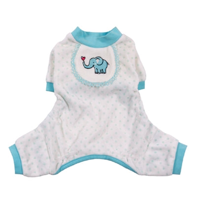 Elephant Pajamas in Blue - Pajamas for dogs - Pooch Outfitters