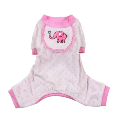 Elephant Pajamas in Pink - Pajamas for dogs - Pooch Outfitters