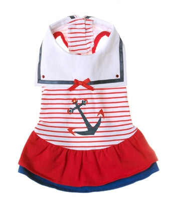 Dog Sailor Day Dress - Pooch Outfitters