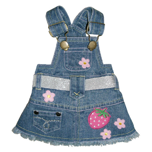 Sandra Denim Overall Dog Dress - Pooch Outfitters