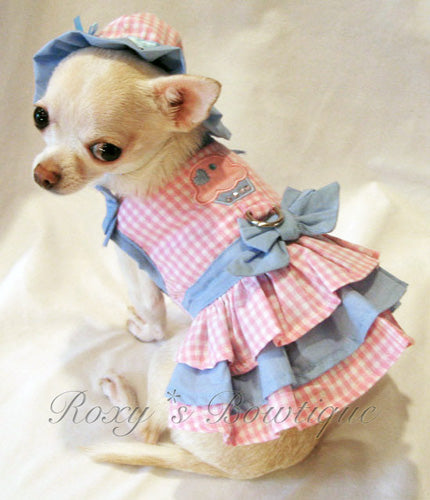 Little Cupcake Cutie Harness Dog Dress - Platinum Puppy Couture