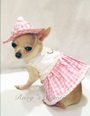 Little Daisy Dog Harness Dress Set - Platinum Puppy Couture
