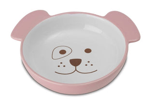 Here Doggy Dog Bowl - Pink - PetRageous